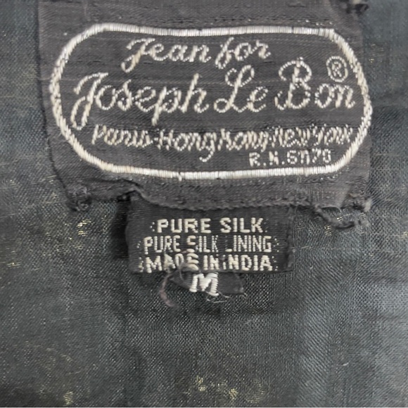 Vintage Jean for Joseph Le Bon Black & Gold silk Fully Sequined Jacket size M - Picture 8 of 11